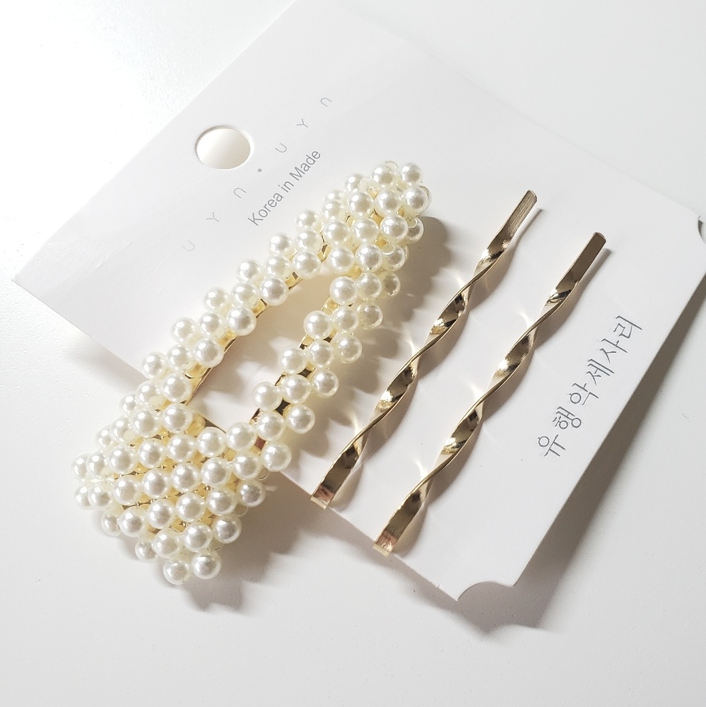 Set Full Pearl Hairpins Women Hair Accessories